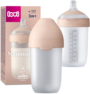 Fľaša na kŕmenie LOVI Mammafeel 250 ml s dynamickým cumlíkom